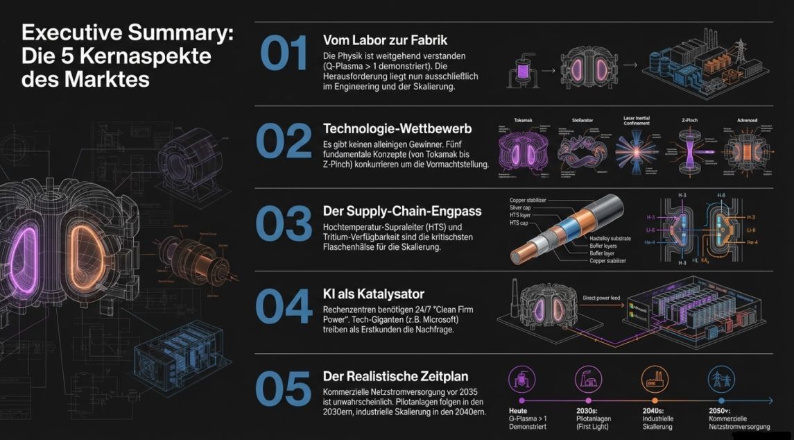 Die 5 Kernaspekte des Fusions-Marktes Stand Ende 2025
