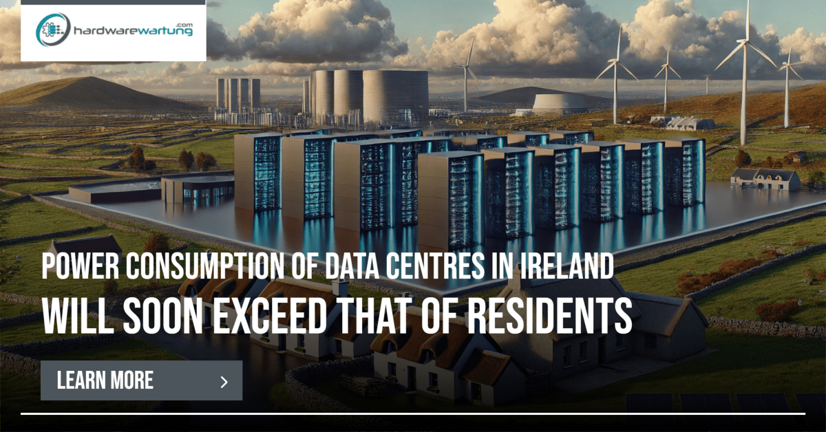 Power consumption of data centres in Ireland will soon exceed that of residents