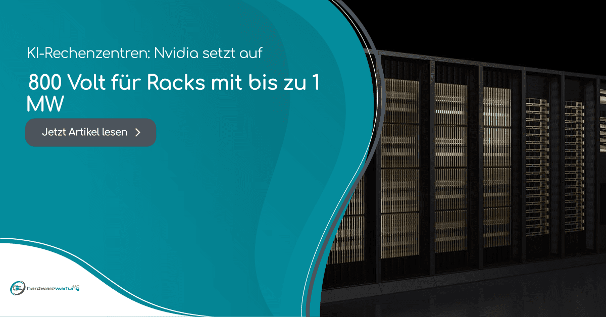 KI-Rechenzentren: Nvidia setzt auf 800 Volt für Racks mit bis zu 1 MW