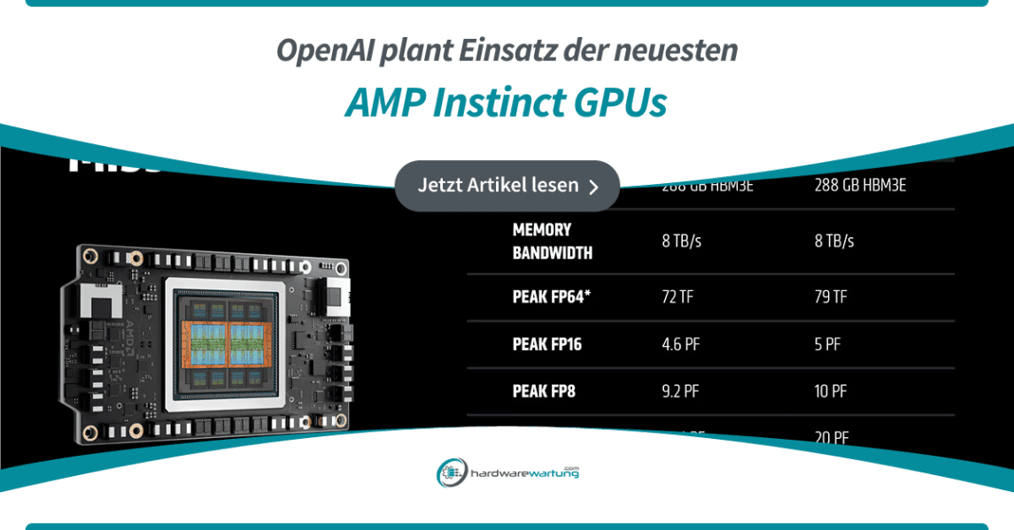 OpenAI plant Einsatz der neuesten AMP Instinct GPUs
