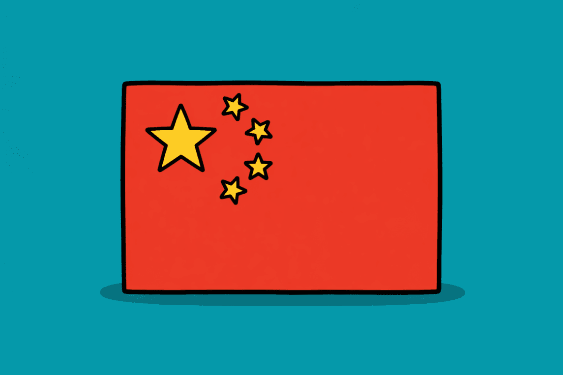 Flagge von China