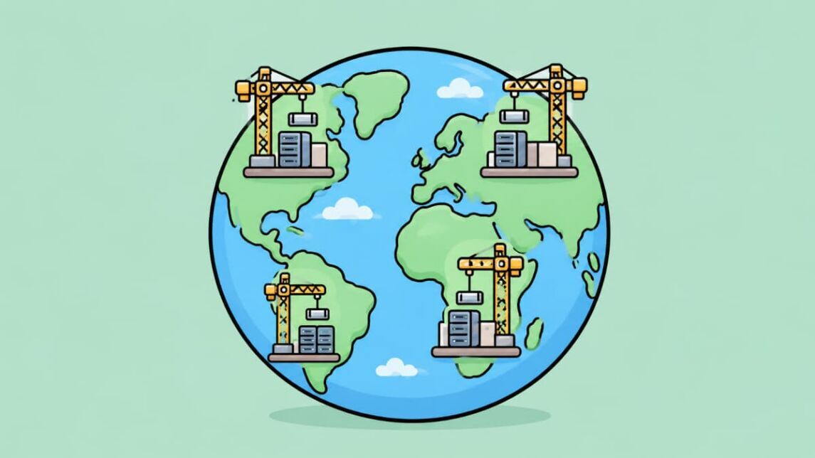 Weltweiter Ausbau der Rechenzentren