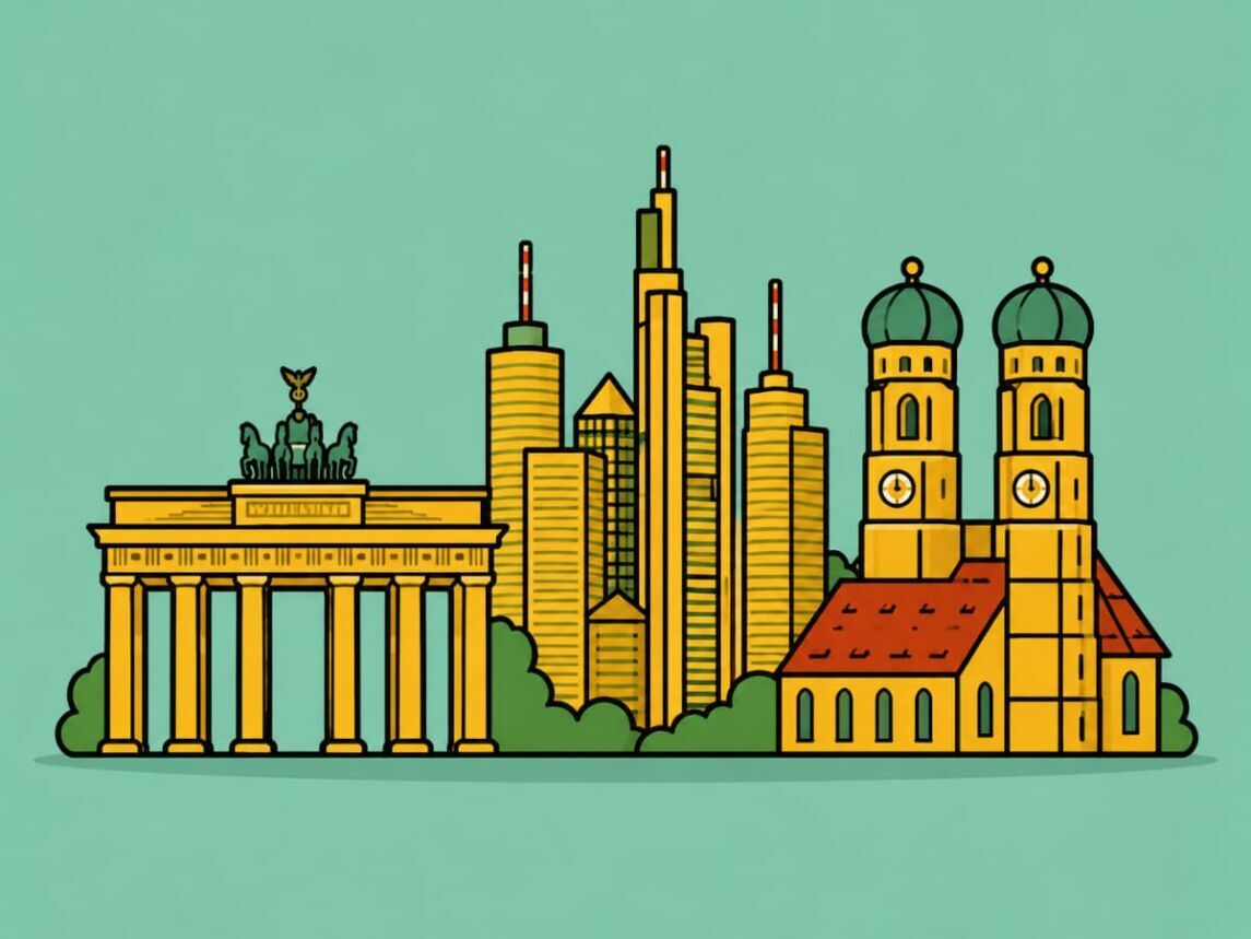 Berlin, Frankfurt, München