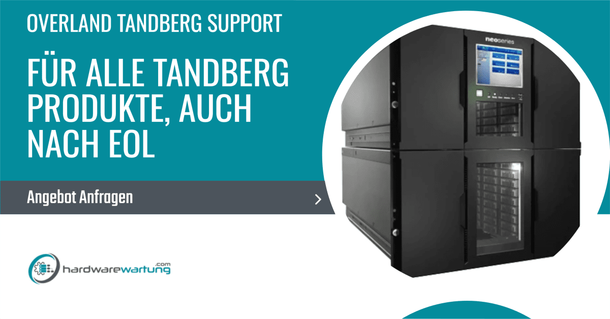 Overland Tandberg Support für alle Generationen und Modelle, auch nach End of Life